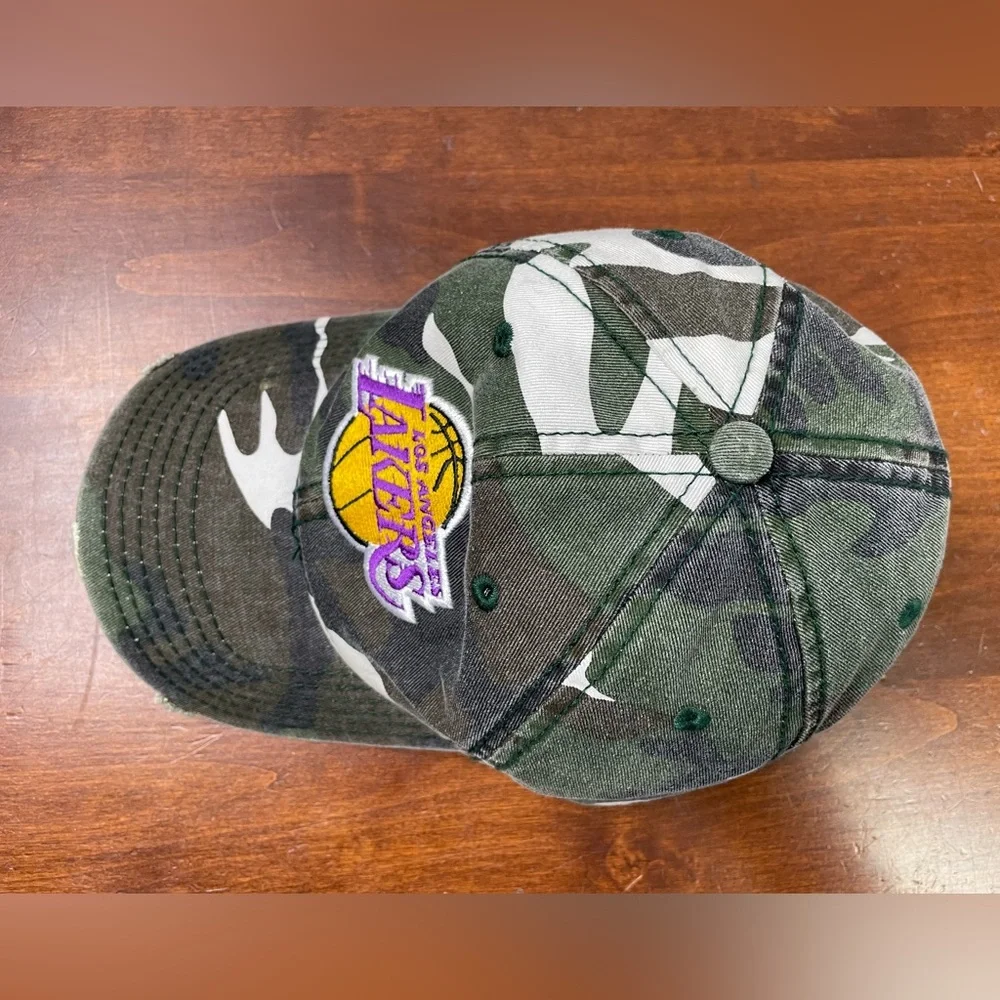 Los Angeles Lakers Links Marketing Group Military Camouflage Hat One Size Camo - Picture 5 of 12